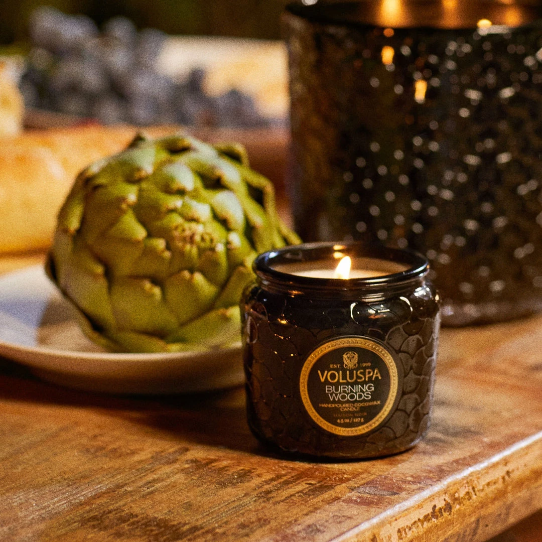 Voluspa Burning Woods - Petite Jar Candle 2 Voluspa Burning Woods - Petite Jar Candle