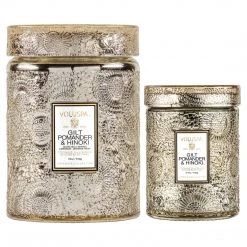 Voluspa Gilt Pomander & Hinoki - Small Jar Candle Fragrances