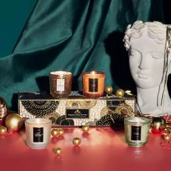 Voluspa Japonica Holiday - 4 Petite Pedestal Candle Gift Set