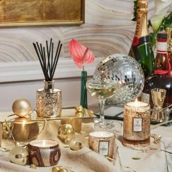 Voluspa Gilt Pomander & Hinoki - Mini Tin Candle Fragrances