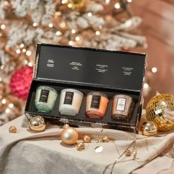 Voluspa Japonica Holiday - 4 Petite Pedestal Candle Gift Set