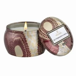 Voluspa Gilt Pomander & Hinoki - Mini Tin Candle Fragrances