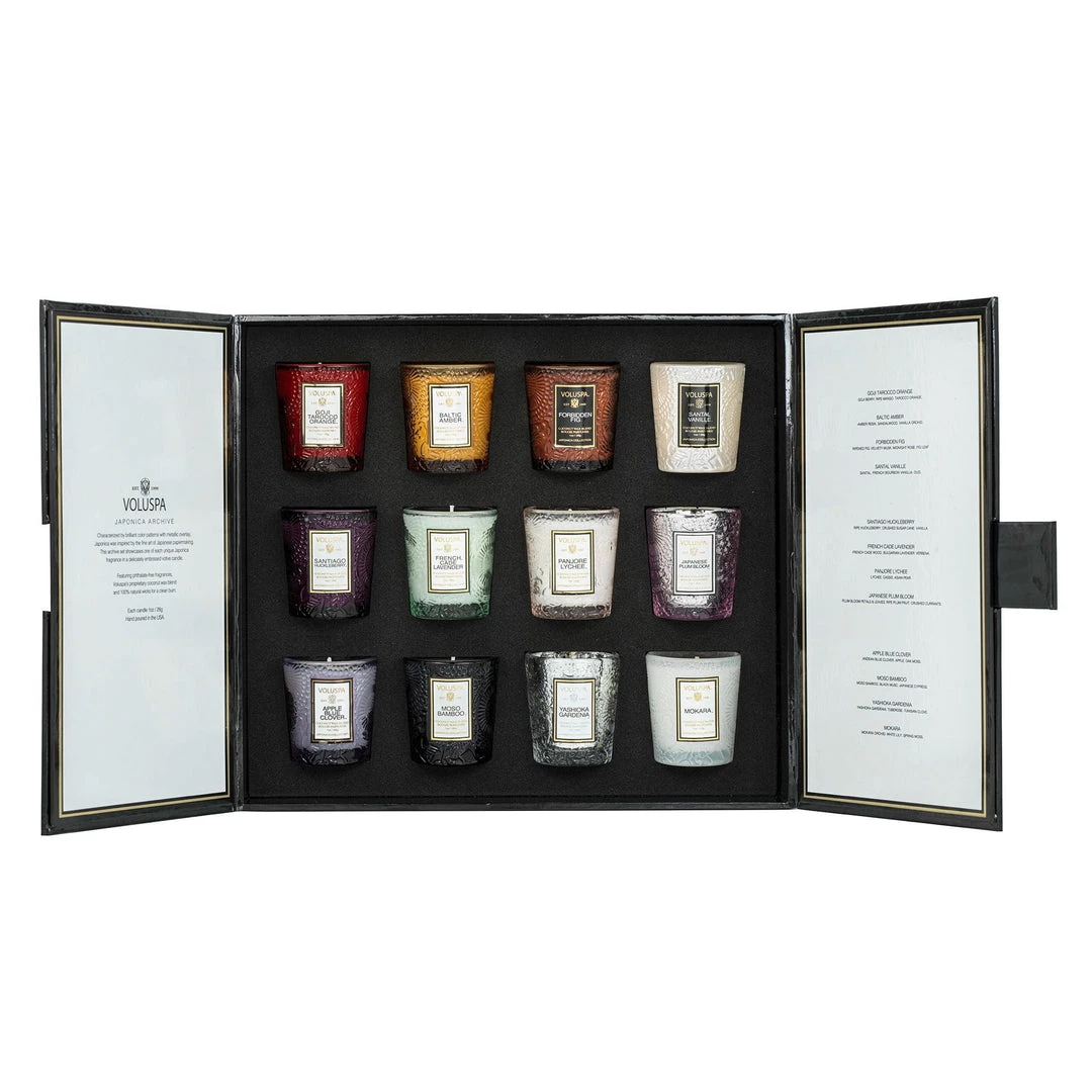 Voluspa Japonica Archive - 12 Votive Gift Set Fragrances 5 Voluspa Japonica Archive - 12 Votive Gift Set Fragrances