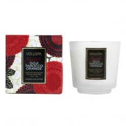 Voluspa Spiced Goji Tarocco Orange - Petite Pedestal Candle 5 Voluspa Spiced Goji Tarocco Orange - Petite Pedestal Candle