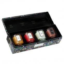 Voluspa Japonica Best-Sellers - 4 Petite Pedestal Candle Gift Set Fragrances