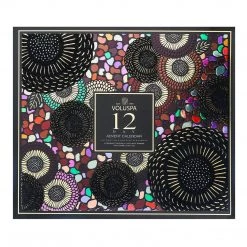 Voluspa 12 Day Candle Advent Calendar - Petite Pedestal Gift Set Fragrances