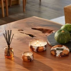 Voluspa Fragrances Spiced Pumpkin Latte - Seasonal 3 Wick Tin Candle