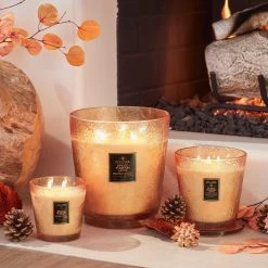 Voluspa Spiced Pumpkin Latte - 3 Wick Hearth Candle