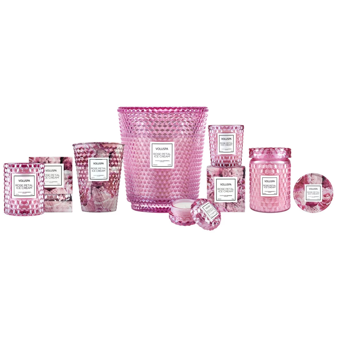 Voluspa Rose Petal Ice Cream - 6 Oz Tin Candle 4 Voluspa Rose Petal Ice Cream - 6 Oz Tin Candle