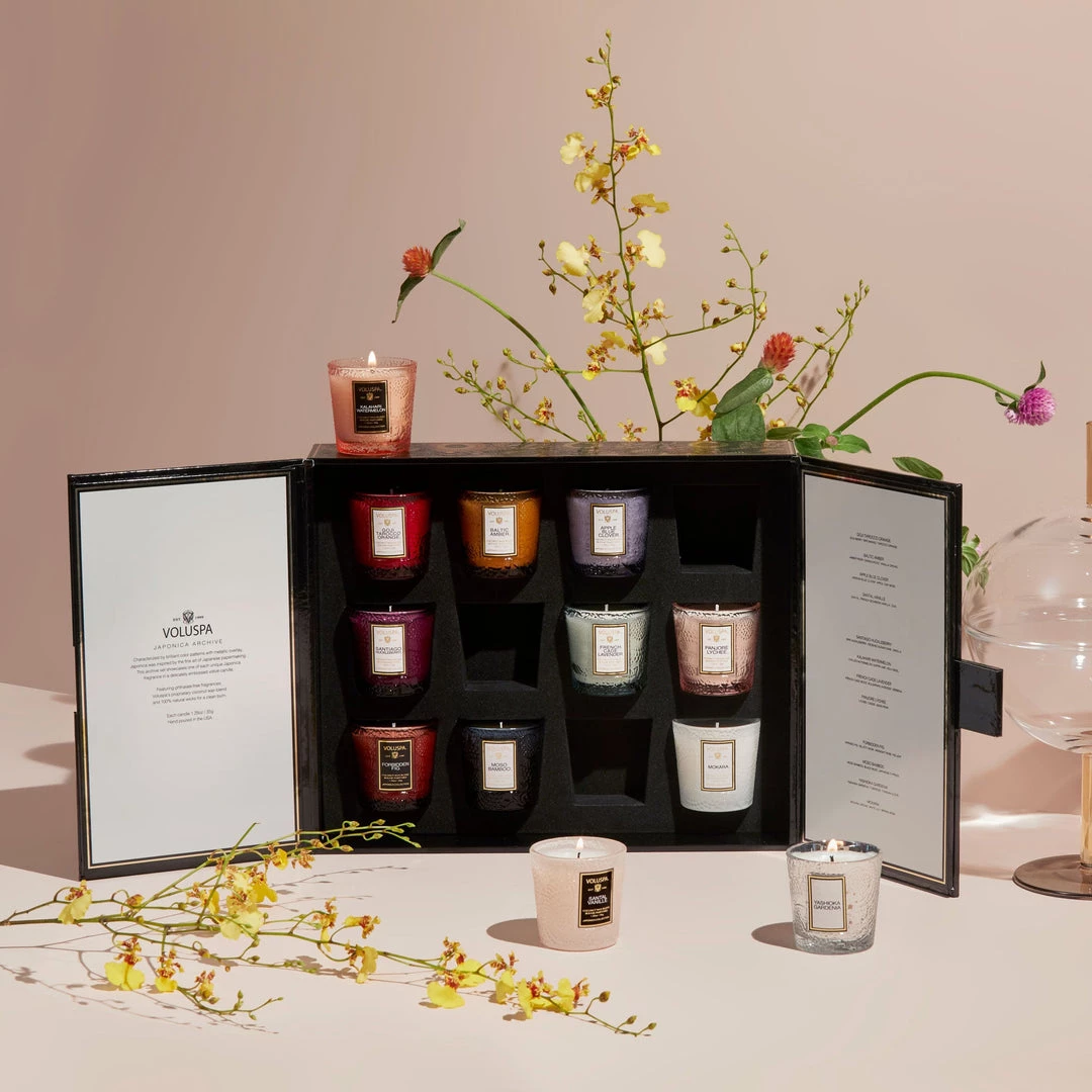 Voluspa Fragrances Japonica Archive - 12 Votive Gift Set 2 Voluspa Fragrances Japonica Archive - 12 Votive Gift Set