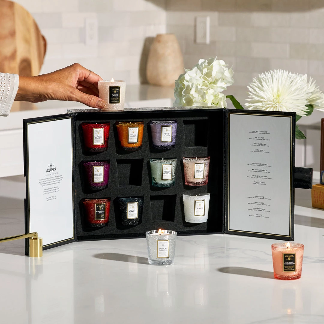 Voluspa Fragrances Japonica Archive - 12 Votive Gift Set 3 Voluspa Fragrances Japonica Archive - 12 Votive Gift Set