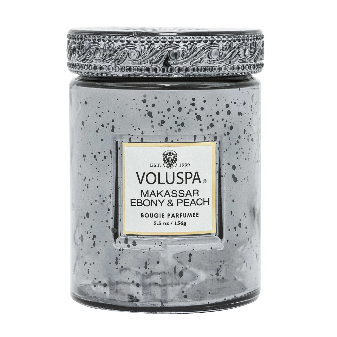 Voluspa Fragrances Makassar Ebony & Peach - Small Jar Candle 3 Voluspa Fragrances Makassar Ebony & Peach - Small Jar Candle