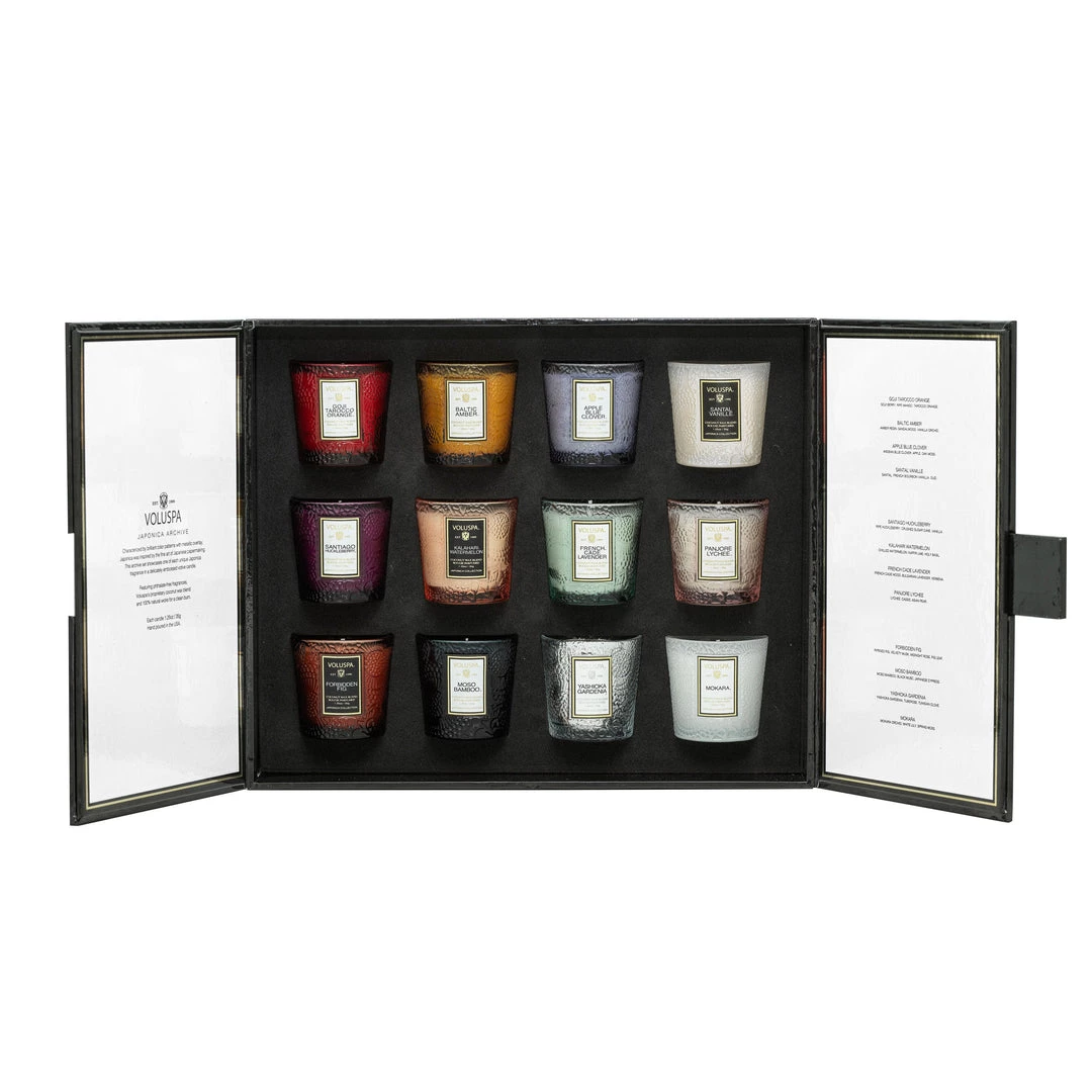 Voluspa Fragrances Japonica Archive - 12 Votive Gift Set 4 Voluspa Fragrances Japonica Archive - 12 Votive Gift Set