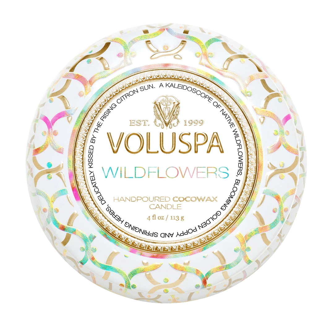 Voluspa Wildflowers - Mini Tin Candle 6 Voluspa Wildflowers - Mini Tin Candle