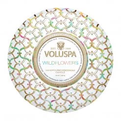 Voluspa Fragrances Wildflowers - 3 Wick Tin Candle