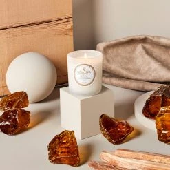 Voluspa Suede Blanc - Classic Candle