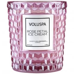 Voluspa Fragrances Rose Petal Ice Cream - Classic Candle
