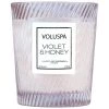 Voluspa Violet & Honey - Textured Glass Candle