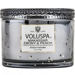 Voluspa Fragrances Makassar Ebony & Peach - Corta Maison Candle