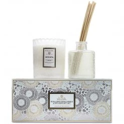 Voluspa Mokara - Scalloped Edge Candle & Diffuser Gift Set Fragrances
