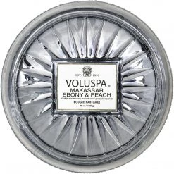 Voluspa Makassar Ebony & Peach - 3 Wick Grande Maison Candle