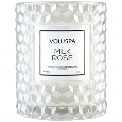 Voluspa Milk Rose - Cloche Candle