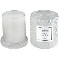 Voluspa Milk Rose - Cloche Candle