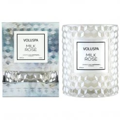 Voluspa Milk Rose - Cloche Candle