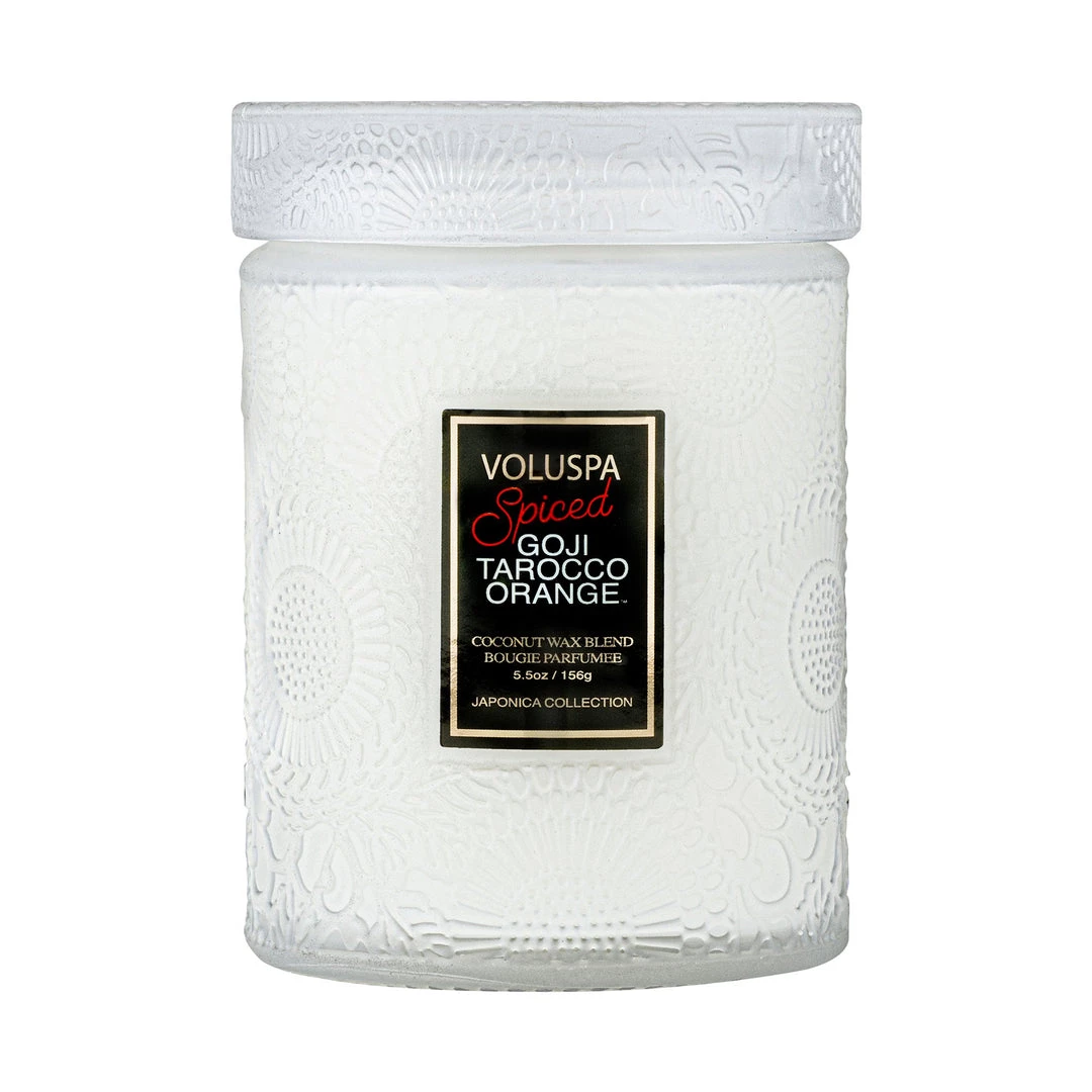 Voluspa Fragrances Spiced Goji Tarocco Orange - Small Jar Candle 1 Voluspa Fragrances Spiced Goji Tarocco Orange - Small Jar Candle