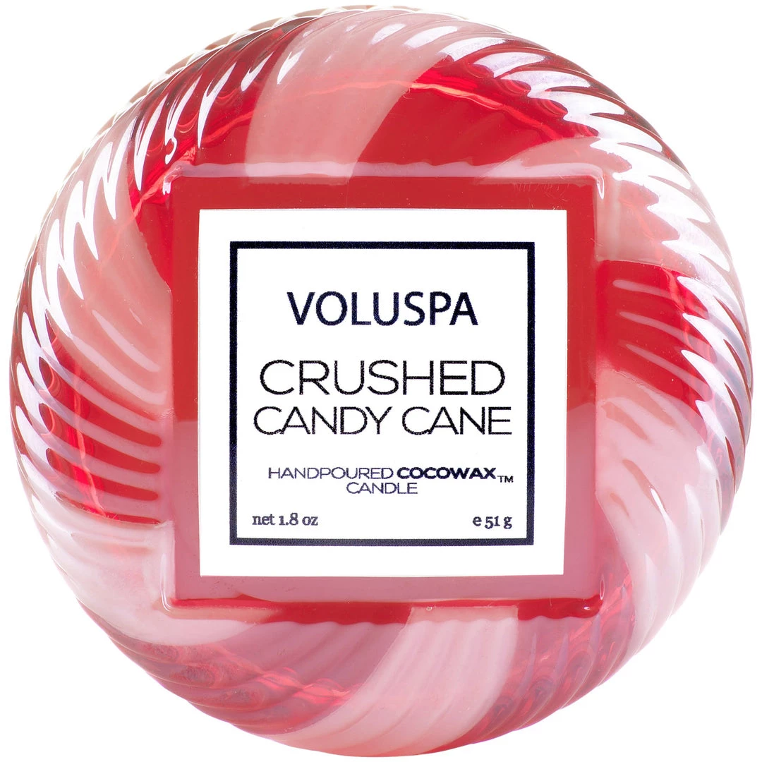 Voluspa Fragrances Crushed Candy Cane - Limited Edition Macaron Candle 1 Voluspa Fragrances Crushed Candy Cane - Limited Edition Macaron Candle