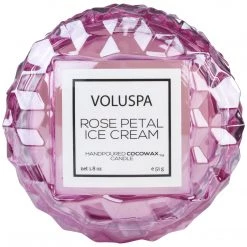 Voluspa Fragrances Rose Petal Ice Cream - Macaron Candle