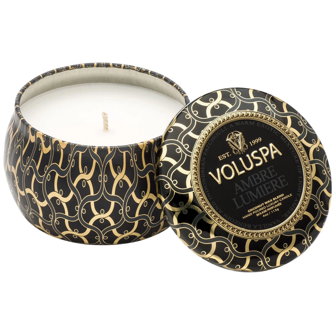 Voluspa Ambre Lumiere - Maison Mini Tin Candle Fragrances 1 Voluspa Ambre Lumiere - Maison Mini Tin Candle Fragrances