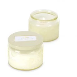 Voluspa Petite Embossed Glass Jar - Eden & Pear (limited Edition)