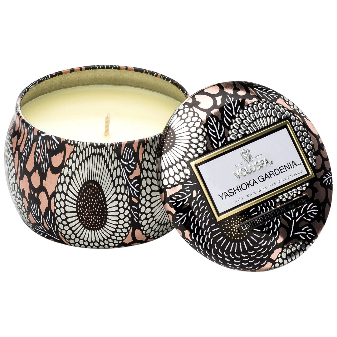 Voluspa Yashioka Gardenia - Mini Tin Candle 1 Voluspa Yashioka Gardenia - Mini Tin Candle