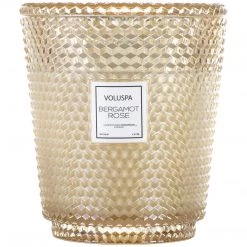 Voluspa Bergamot Rose - 5 Wick Hearth Candle