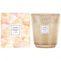 Voluspa Bergamot Rose - 5 Wick Hearth Candle
