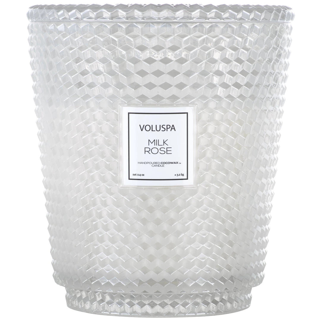 Voluspa Fragrances Milk Rose - 5 Wick Hearth Candle 1 Voluspa Fragrances Milk Rose - 5 Wick Hearth Candle