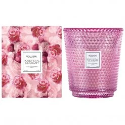 Voluspa Rose Petal Ice Cream - 5 Wick Hearth Candle Fragrances