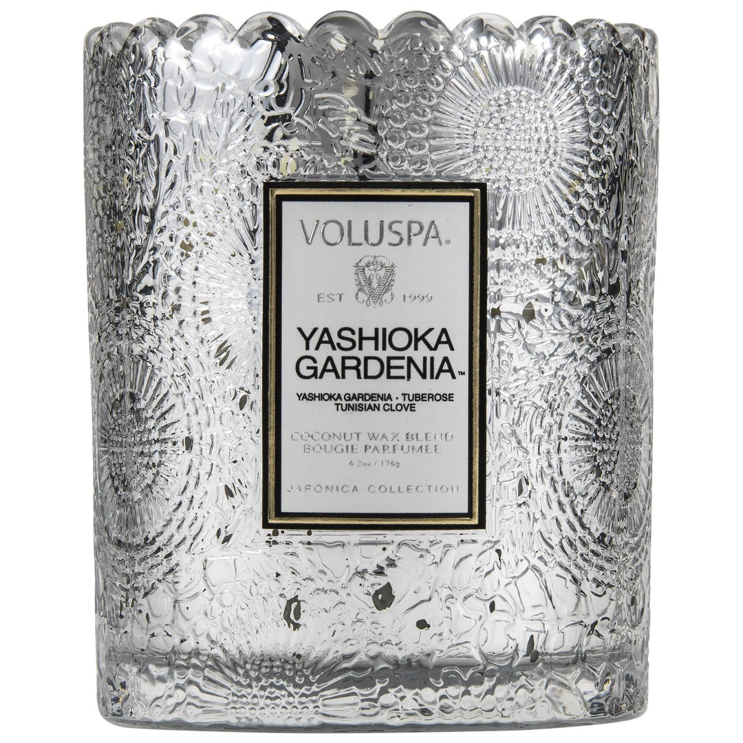 Voluspa Fragrances Yashioka Gardenia - Scalloped Edge Candle 1 Voluspa Fragrances Yashioka Gardenia - Scalloped Edge Candle