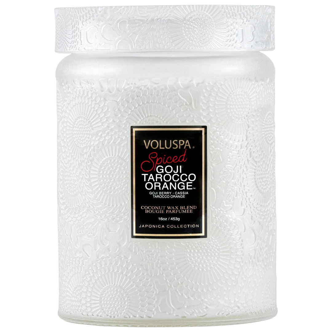 Voluspa Spiced Goji Tarocco Orange - Large Jar Candle 1 Voluspa Spiced Goji Tarocco Orange - Large Jar Candle
