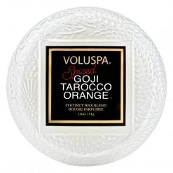 Voluspa Spiced Goji Tarocco Orange - Macaron Candle