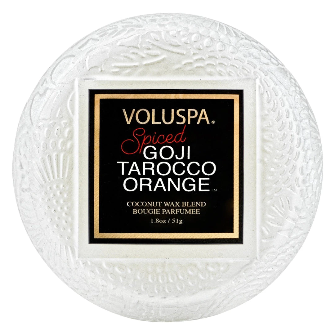 Voluspa Spiced Goji Tarocco Orange - Macaron Candle 1 Voluspa Spiced Goji Tarocco Orange - Macaron Candle