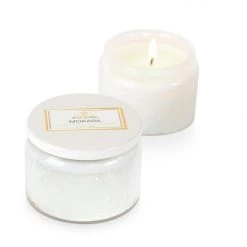 Voluspa Petite Embossed Glass Jar Candle - Mokara (limited Edition)