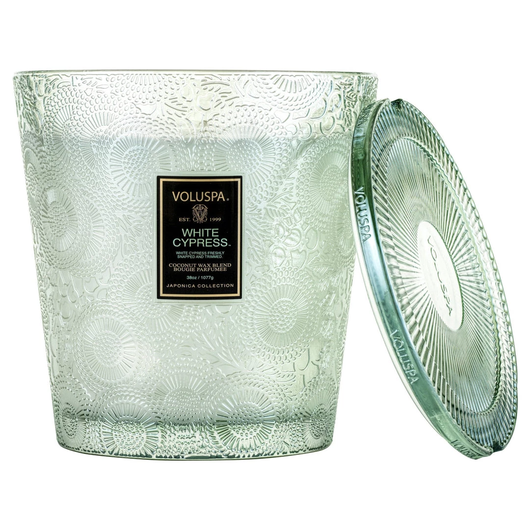 Voluspa White Cypress - 3 Wick Hearth Candle Fragrances 1 Voluspa White Cypress - 3 Wick Hearth Candle Fragrances